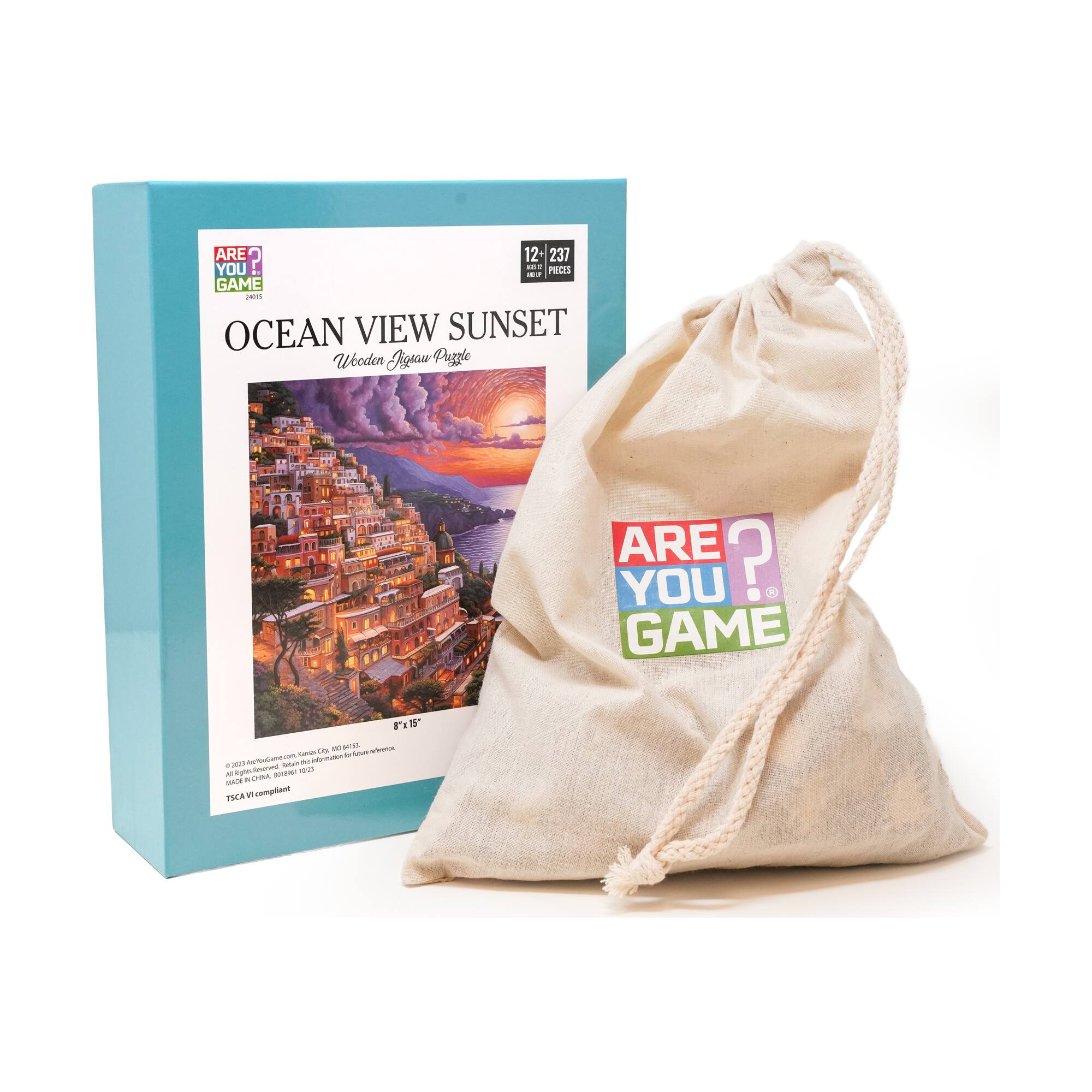 Wooden Jigsaw Puzzle - Ocean View Sunset: 237 Pcs